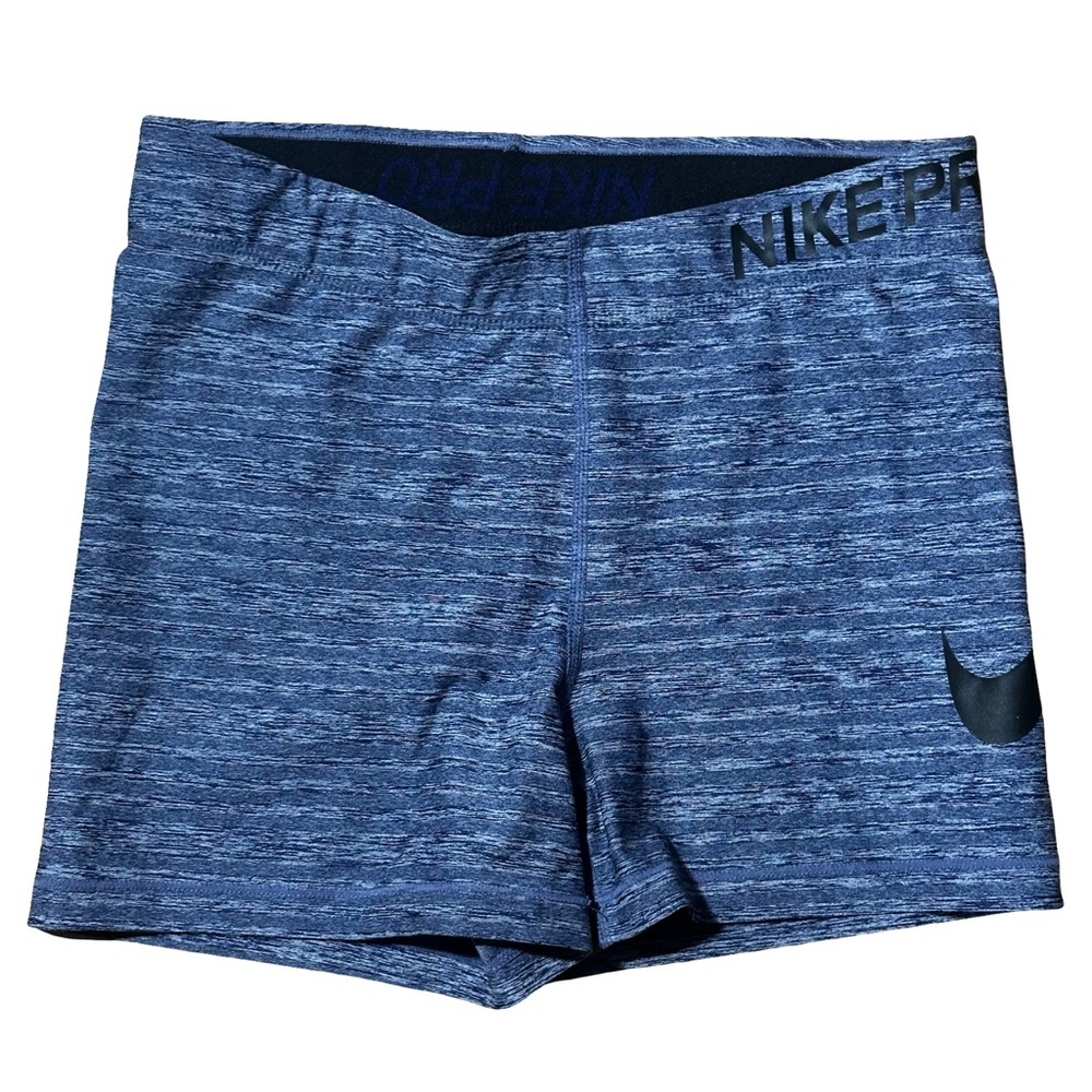 Nike Pro Shorts Blue Dri-FIT Size Medium